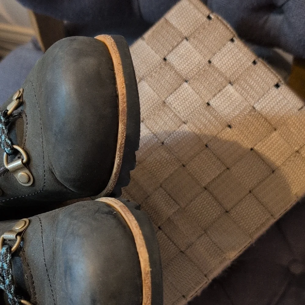 Sorel Black Lace-Up Wedge Boots - Picture 10 of 12